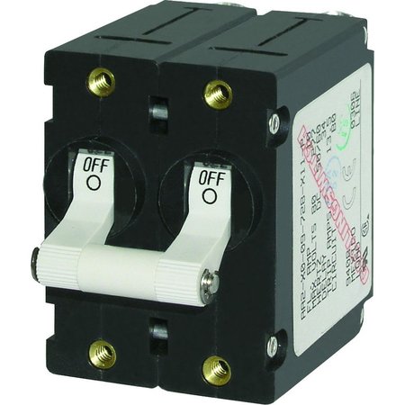 Blue Sea Systems Circuit Breaker, A Series 20A, 2 Pole, 120/240V AC 7260